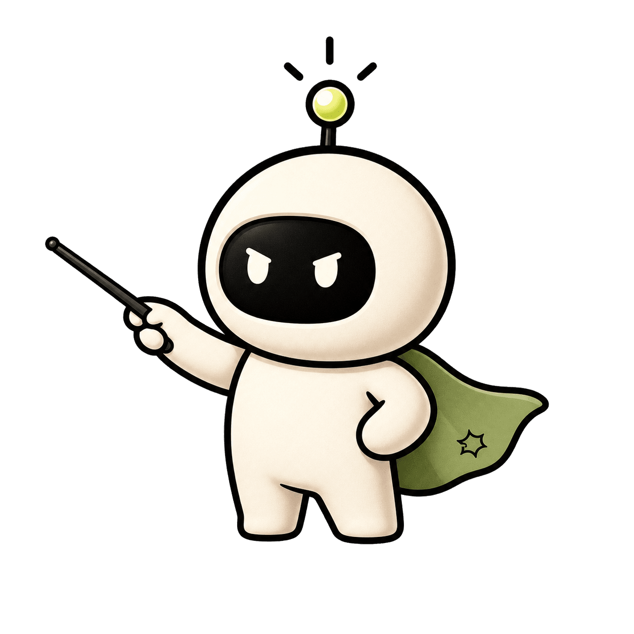 MultiSoul mascot pointing at a decision